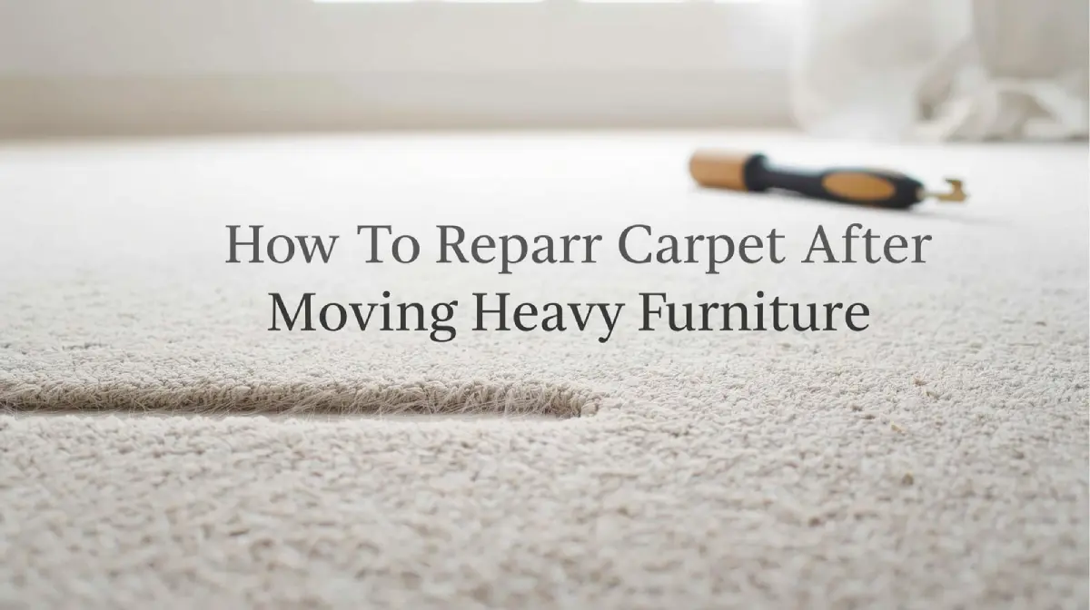 Carpet repair After Moving Heavy Furniture's